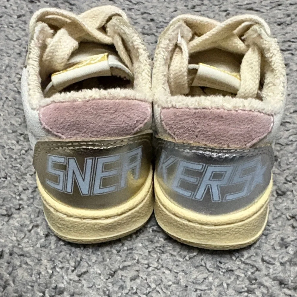 Kids Cream and Pastel Multi Sneaker - Picture 3 of 7